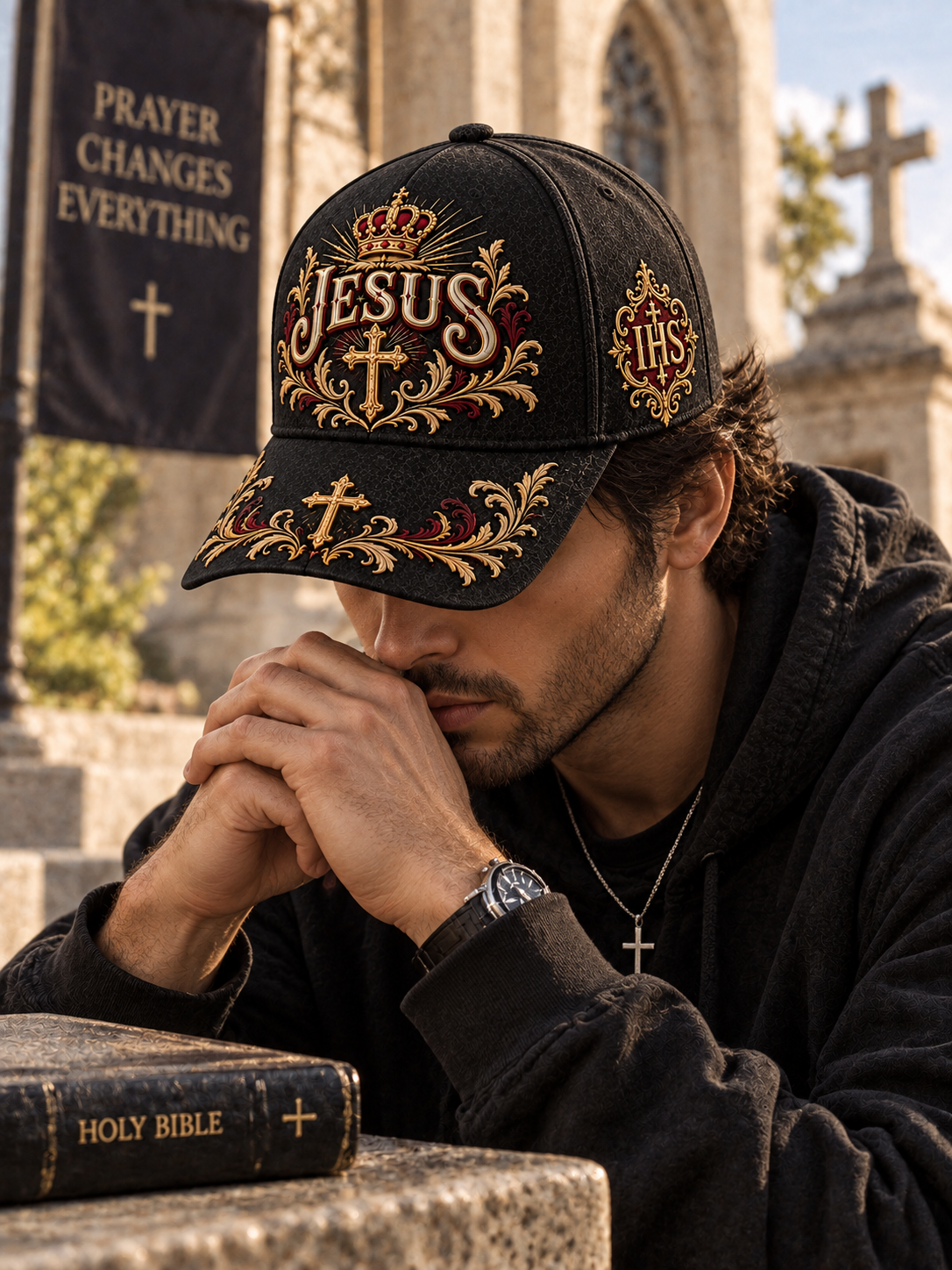 Holy Name Of Jesus King Of Kings Cap