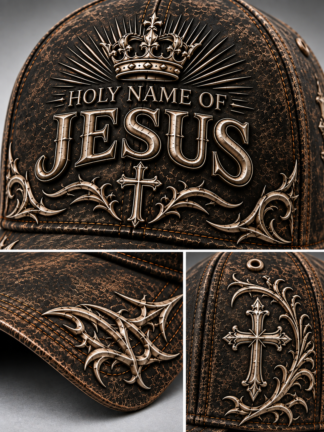 Holy Name Of Jesus Crown Of Faith Cap