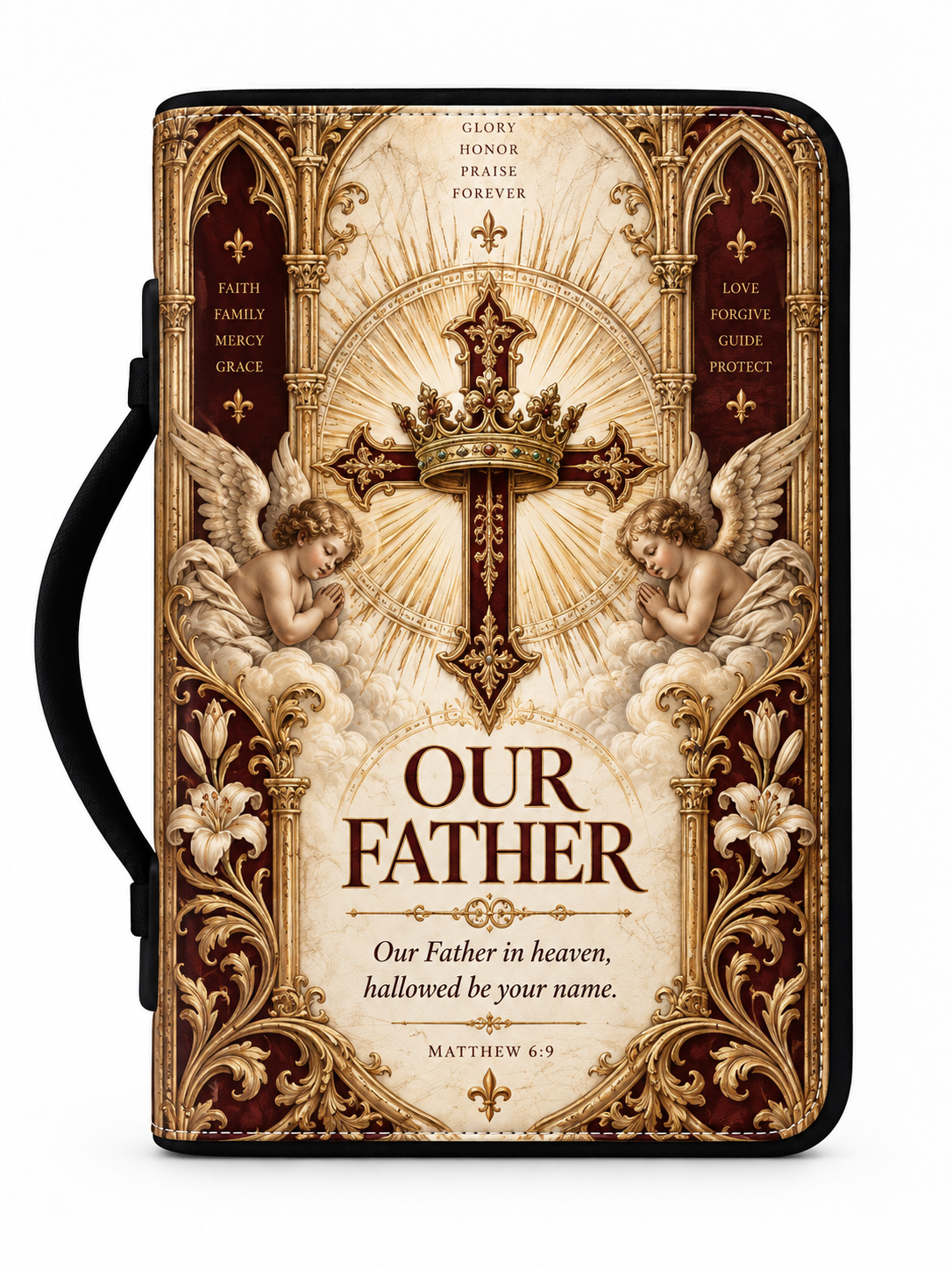 The Father Hallowed Be Your Name Leather Clutch Bag