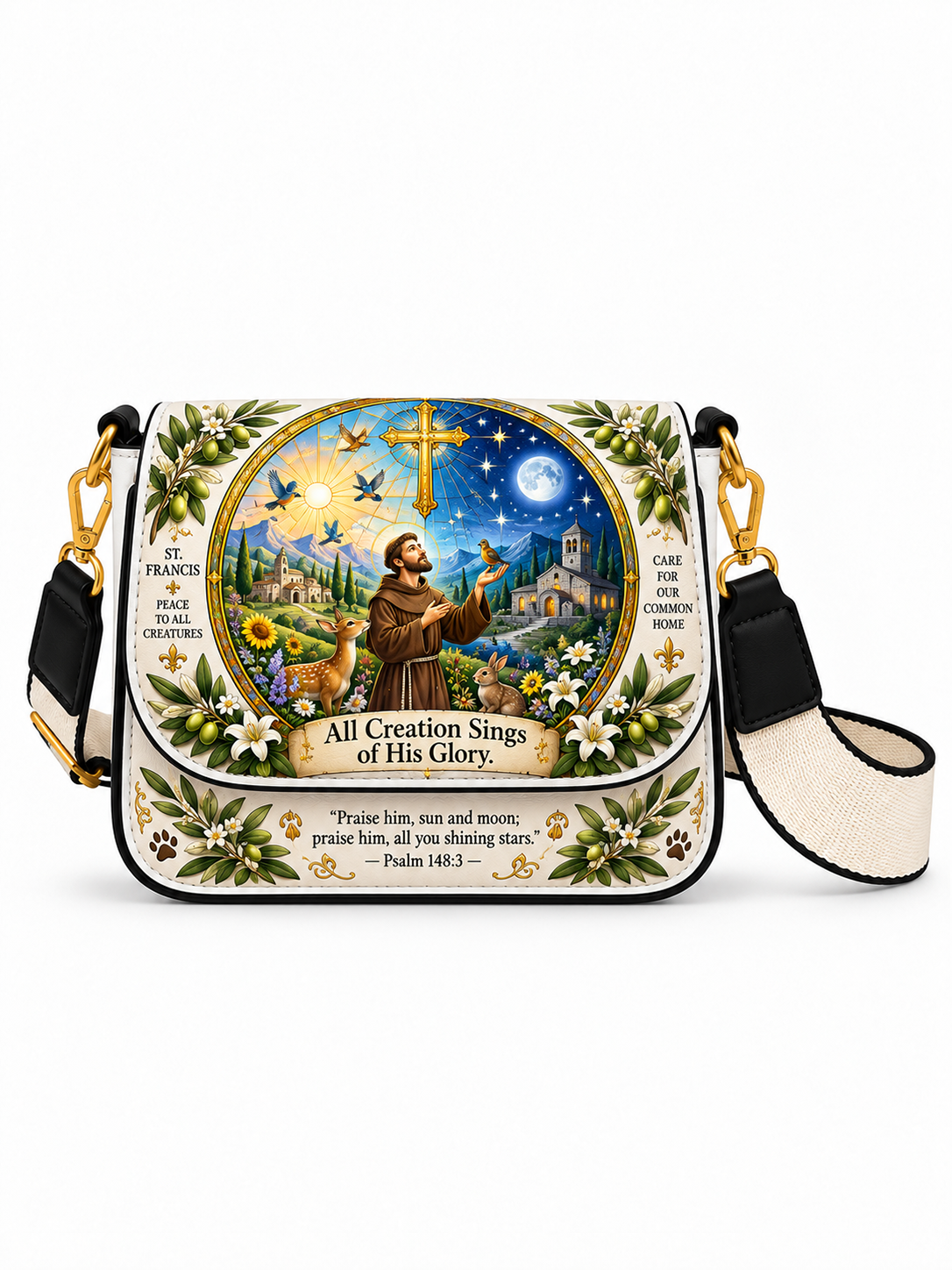 St. Francis The Canticle Of Creation Crossbody Bag