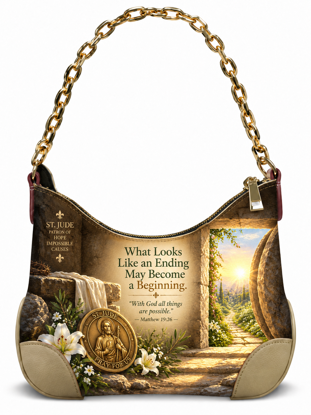 St. Jude The Beginning Beyond The Stone Chain Hobo Bag