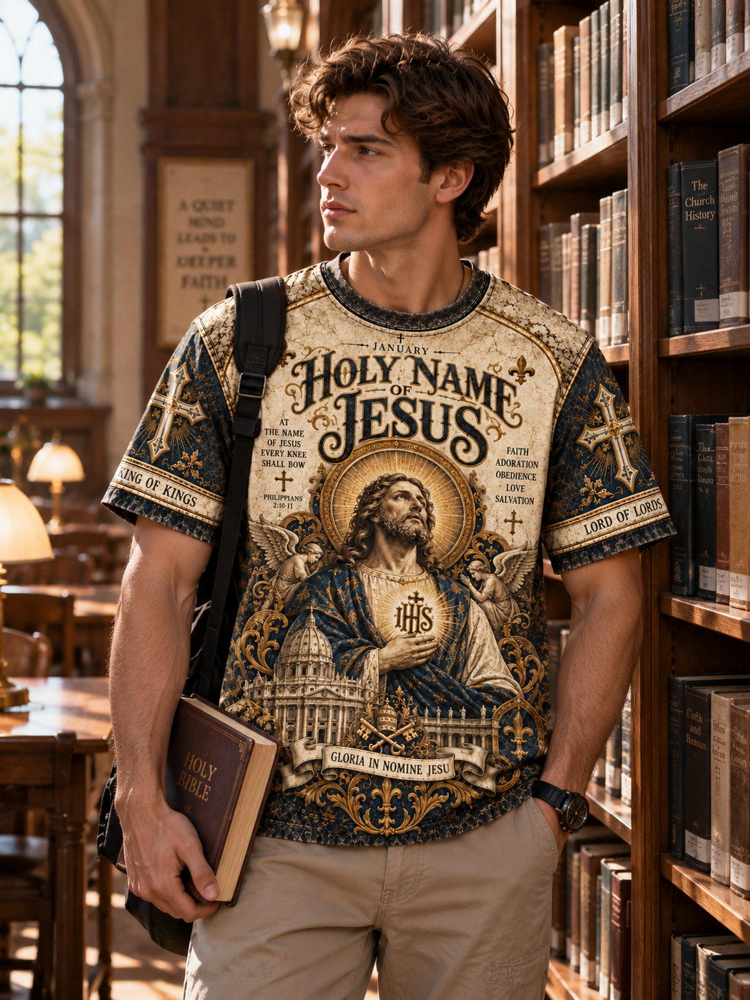 Holy Name Of Jesus King Of Kings Lord Of Lords T-Shirt