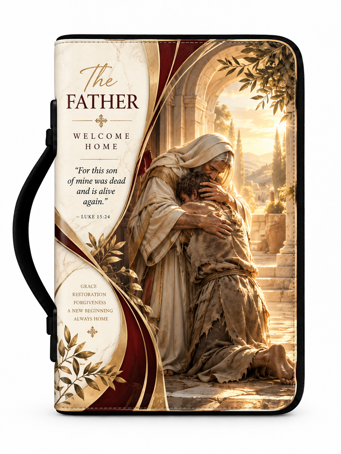 The Father Always Welcome Home Leather Clutch Bag