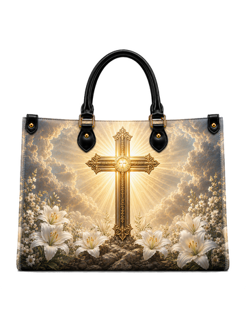 The Cross Eternal Glory Leather Tote Bag