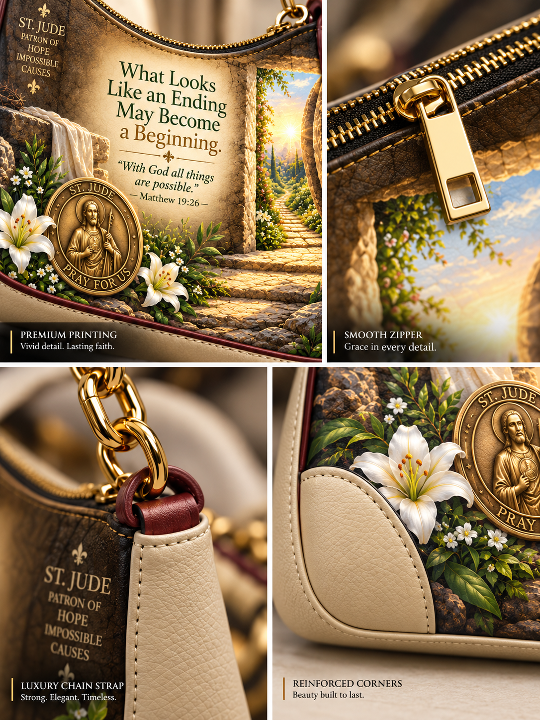 St. Jude The Beginning Beyond The Stone Chain Hobo Bag