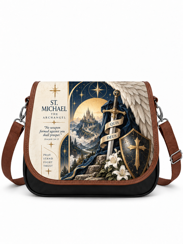 St. Michael Shield Of Divine Protection Saddle Bag
