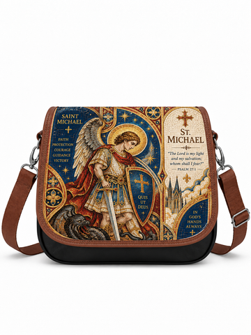St. Michael The Lord Is My Light Saddle Bag