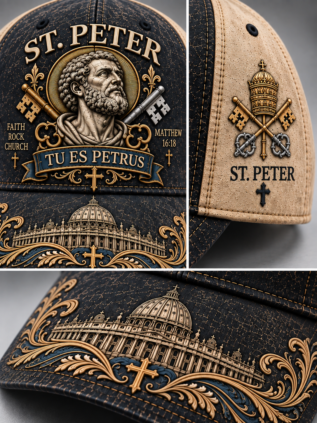 St. Peter Tu Es Petrus Matthew 16:18 Cap