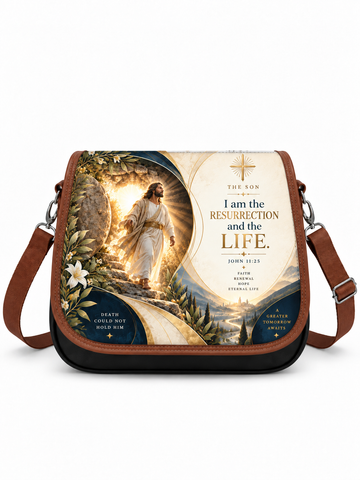 The Son I Am The Resurrection And The Life Saddle Bag