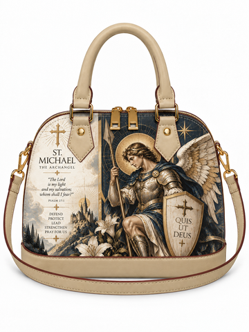 St. Michael My Light And Salvation Dome Satchel