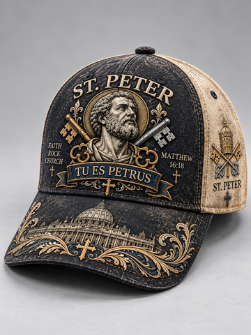 St. Peter Tu Es Petrus Matthew 16:18 Cap