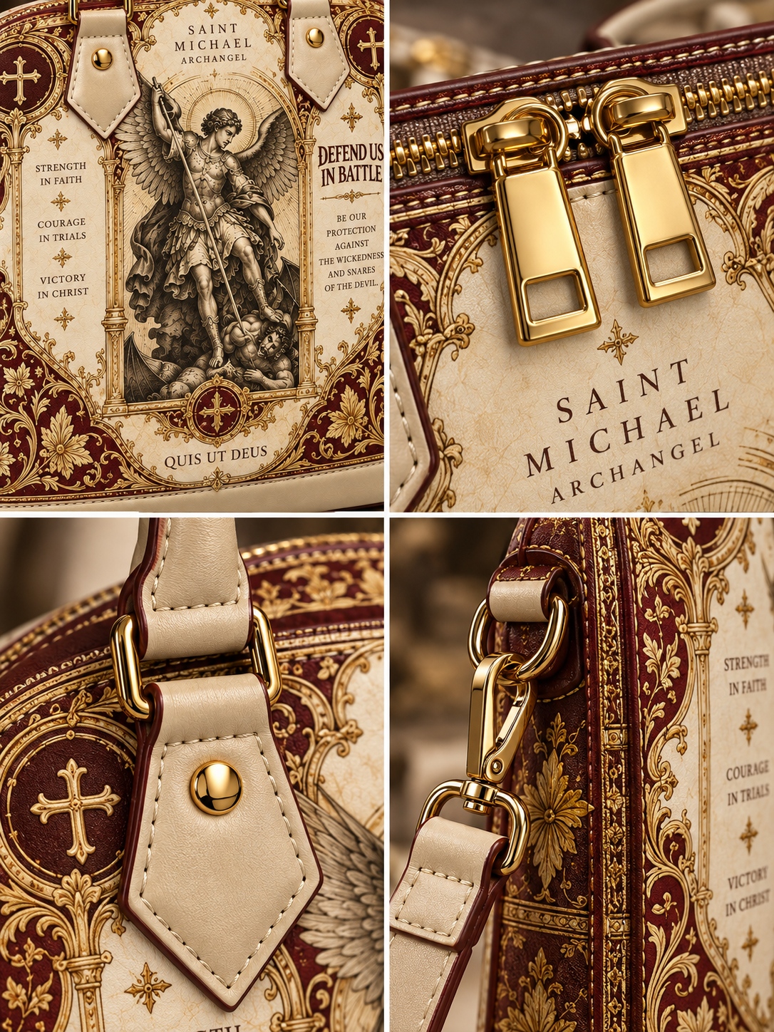 St. Michael Quis Ut Deus Dome Satchel