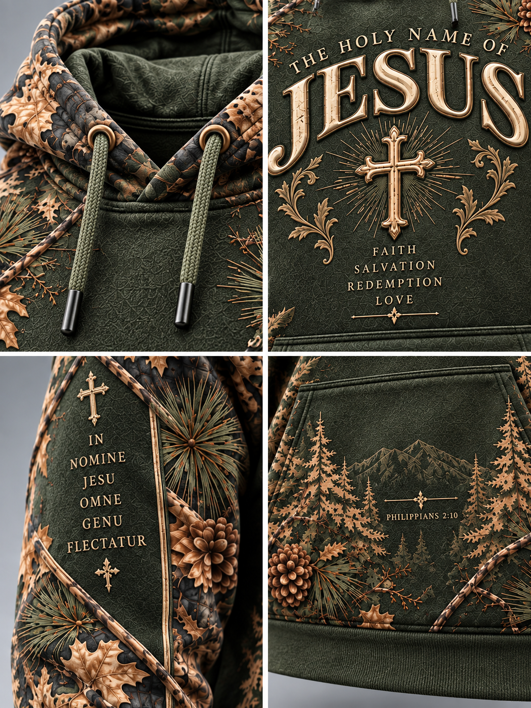 Holy Name Of Jesus Faith Salvation Redemption Love Hoodie