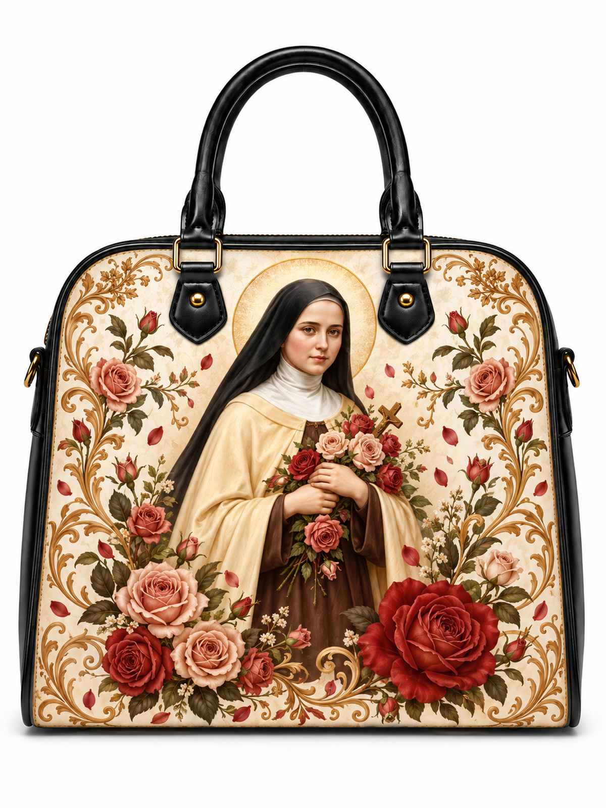 St. Thérèse Everlasting Roses Dome Bag