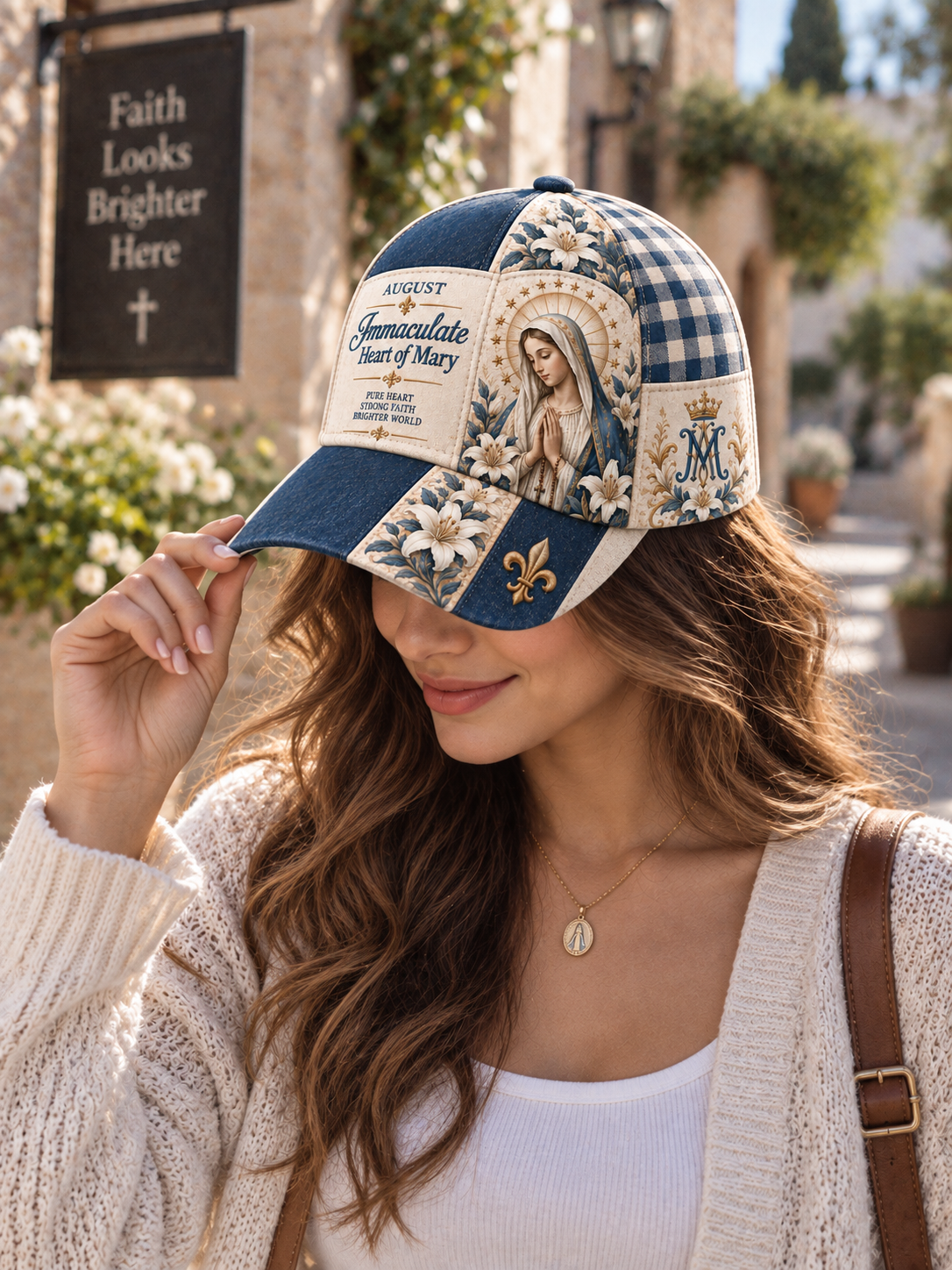 Immaculate Heart Of Mary Pure Heart Strong Faith Cap