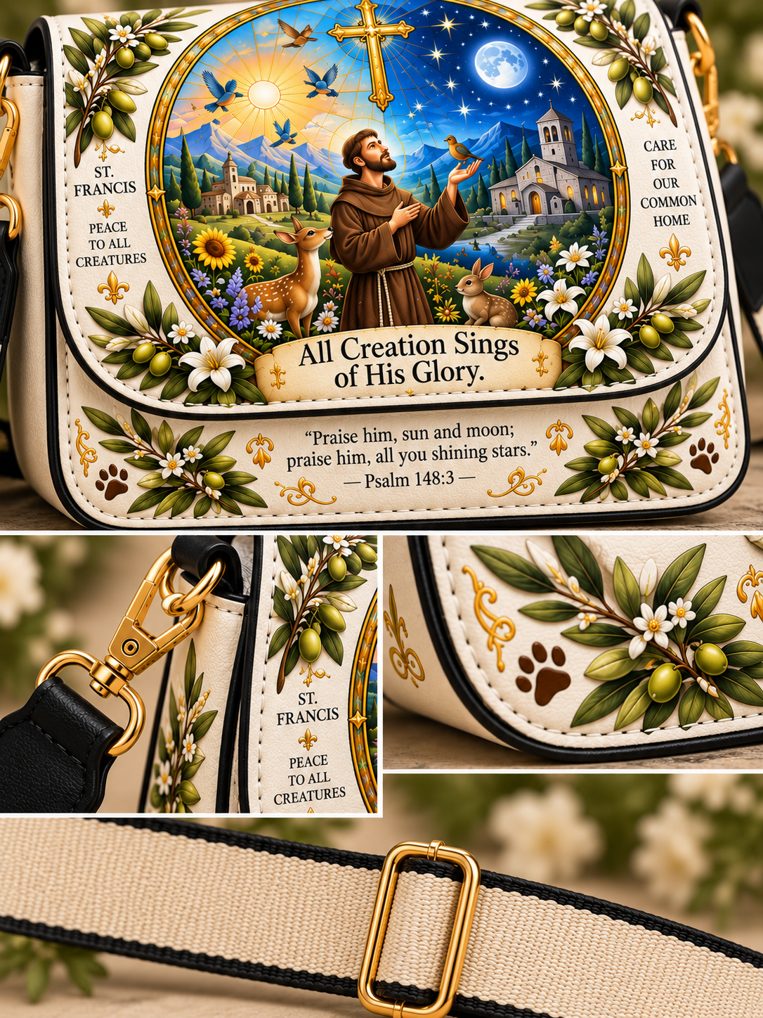 St. Francis The Canticle Of Creation Crossbody Bag