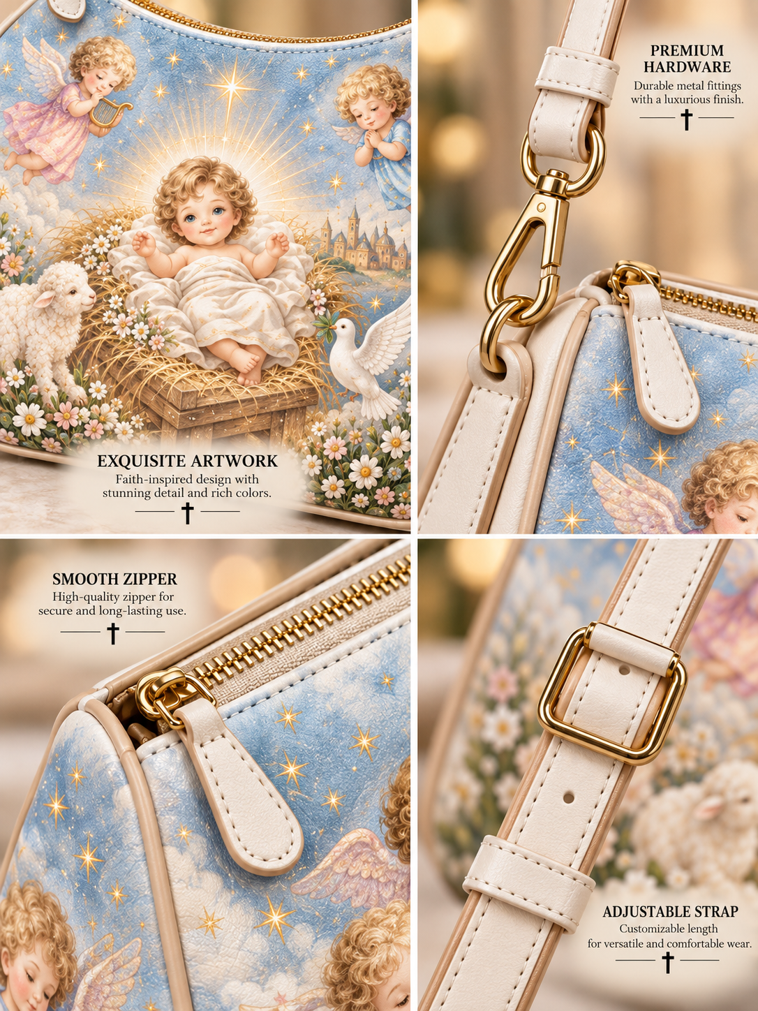 Advent & Christmas Heaven’s Little Miracle Crescent Bag