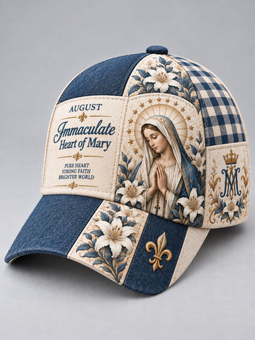 Immaculate Heart Of Mary Pure Heart Strong Faith Cap