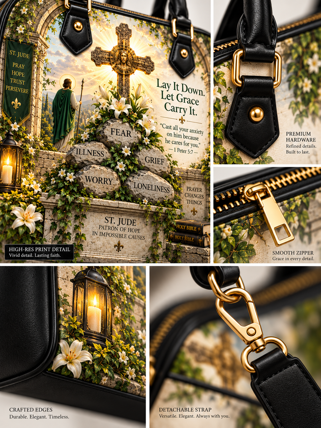 St. Jude Let Grace Carry It Dome Bag