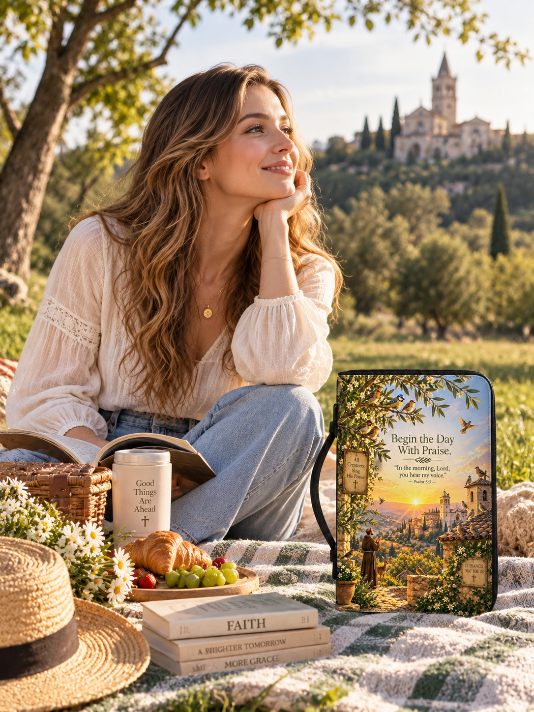 St. Francis When Creation Wakes To Praise Leather Clutch Bag