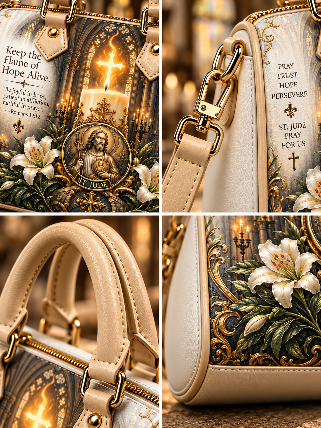 St. Jude Keep The Flame Of Hope Alive Boston Bag