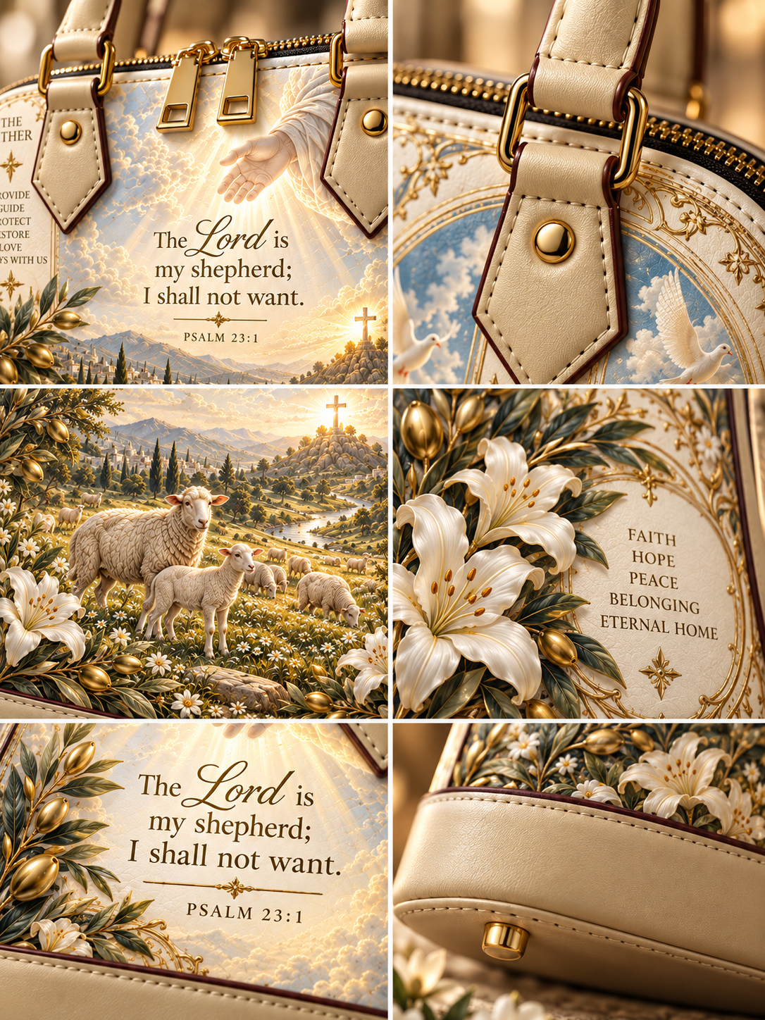 The Father The Lord Is My Shepherd Dome Satchel