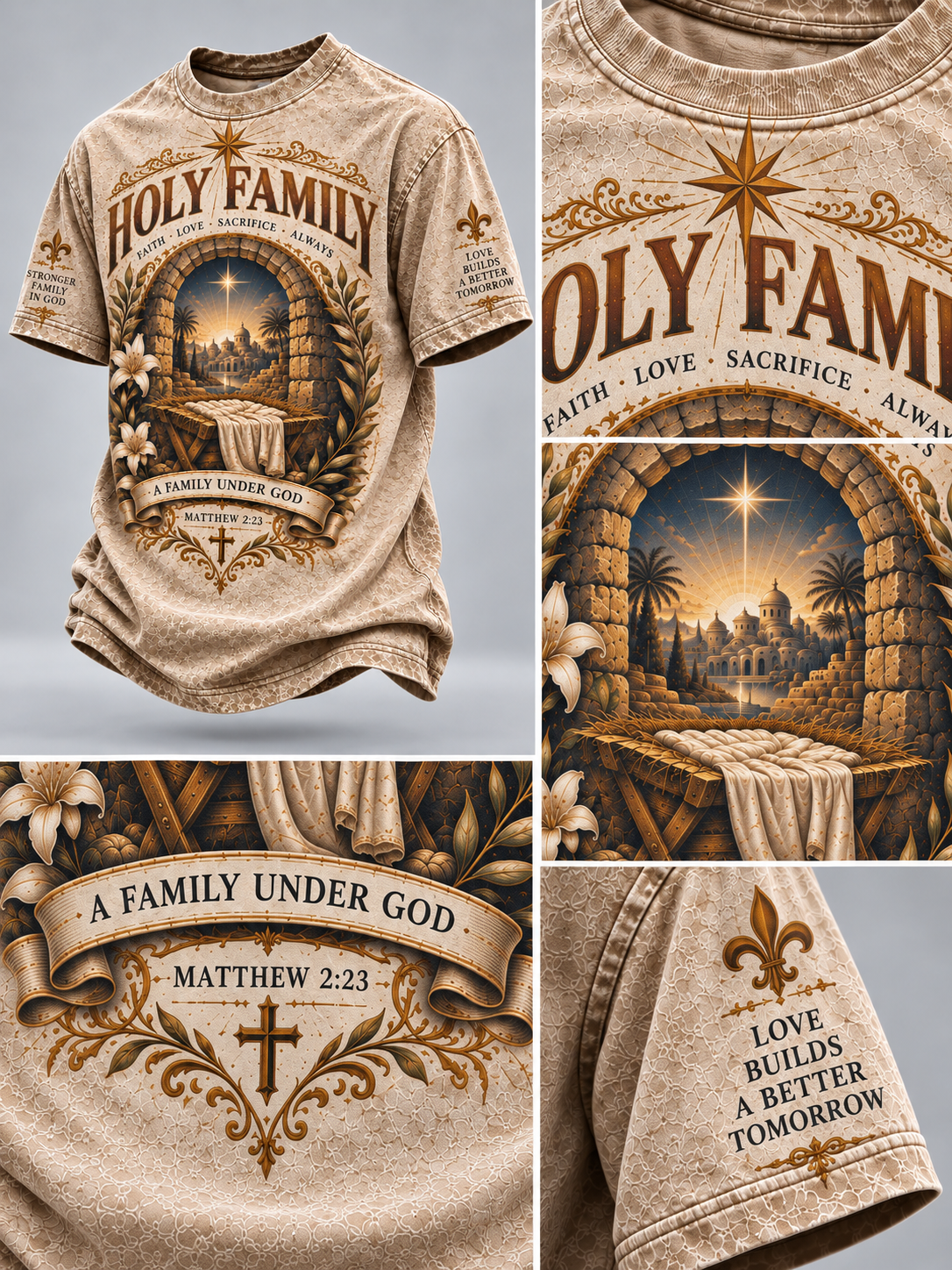 Holy Family Sacred Bethlehem T-Shirt