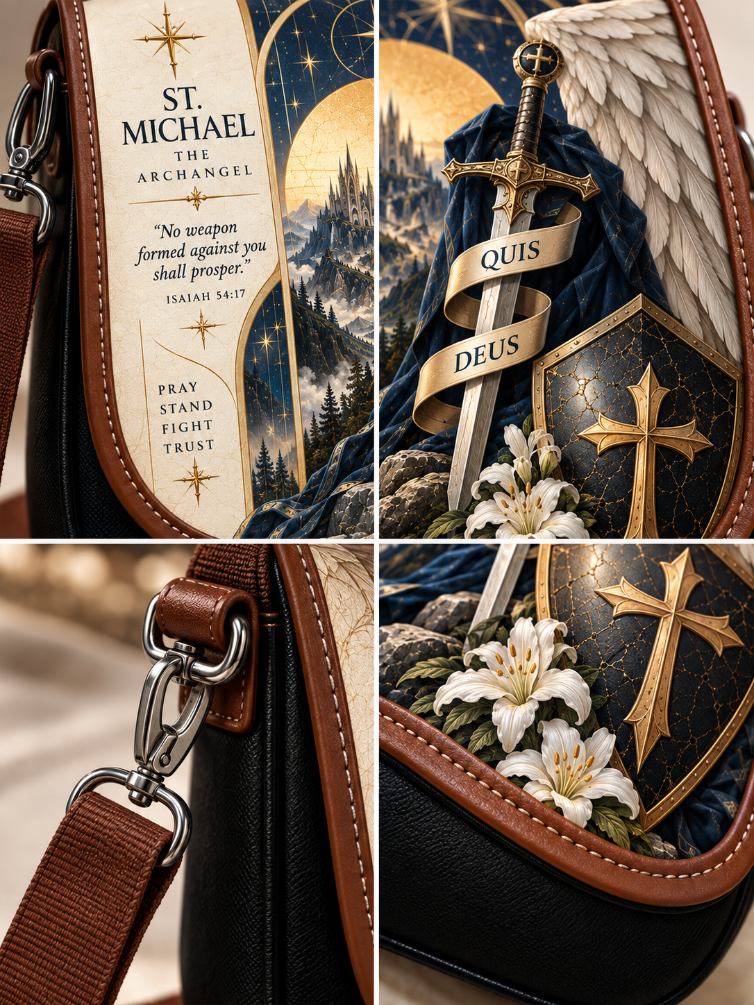 St. Michael Shield Of Divine Protection Saddle Bag